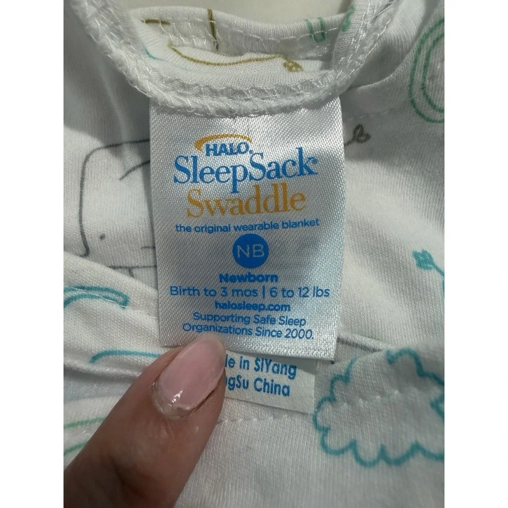 Halo Swaddle Sleep sacks Sz Newborn Cottagecore Elephants Animals Zoo